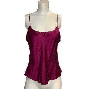 VTG Victorias Secret Gold Label Silk Magenta Cami 90s Top Y2k Grunge Goth